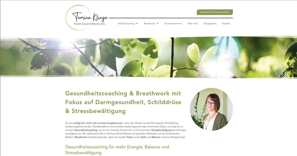 Gesundheitscoaching Tamina Klinger